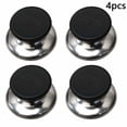 thumbnail image 2 of Universal Pot Lid Knob Handle Replacement – Heat Resistant Bakelite & Stainless Steel (Silver/Black) 2 of 5
