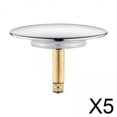 thumbnail image 1 of Tapón de drenaje del fregadero,Tapón de drenaje del fregadero ajustable para baño,Tapón de drenaje de botón Reemplazo de componente del fregadero,Reemplazo de enchufe Tapón de acero, 1 of 8