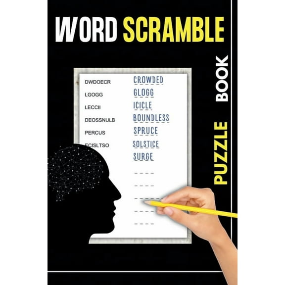 Word Scramble Puzzle Book: Stress Relieve Activity Books for Adults and Seniors 1200 Words, (Paperback)