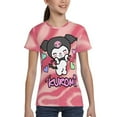 thumbnail image 4 of Sanrio Kuromi Kids T-Shirt 3d Printed Graphic T-Shirts Boys And Girls Short Sleeve Shirts For Youth Kids X-Small, 4 of 6