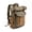 Army Green, variant on ISMART Vintage Waxed Canvas Backpack - Water-Resistant Travel Hiking Daypack with Leather Accents, Laptop Compartment for Men, Women, Students