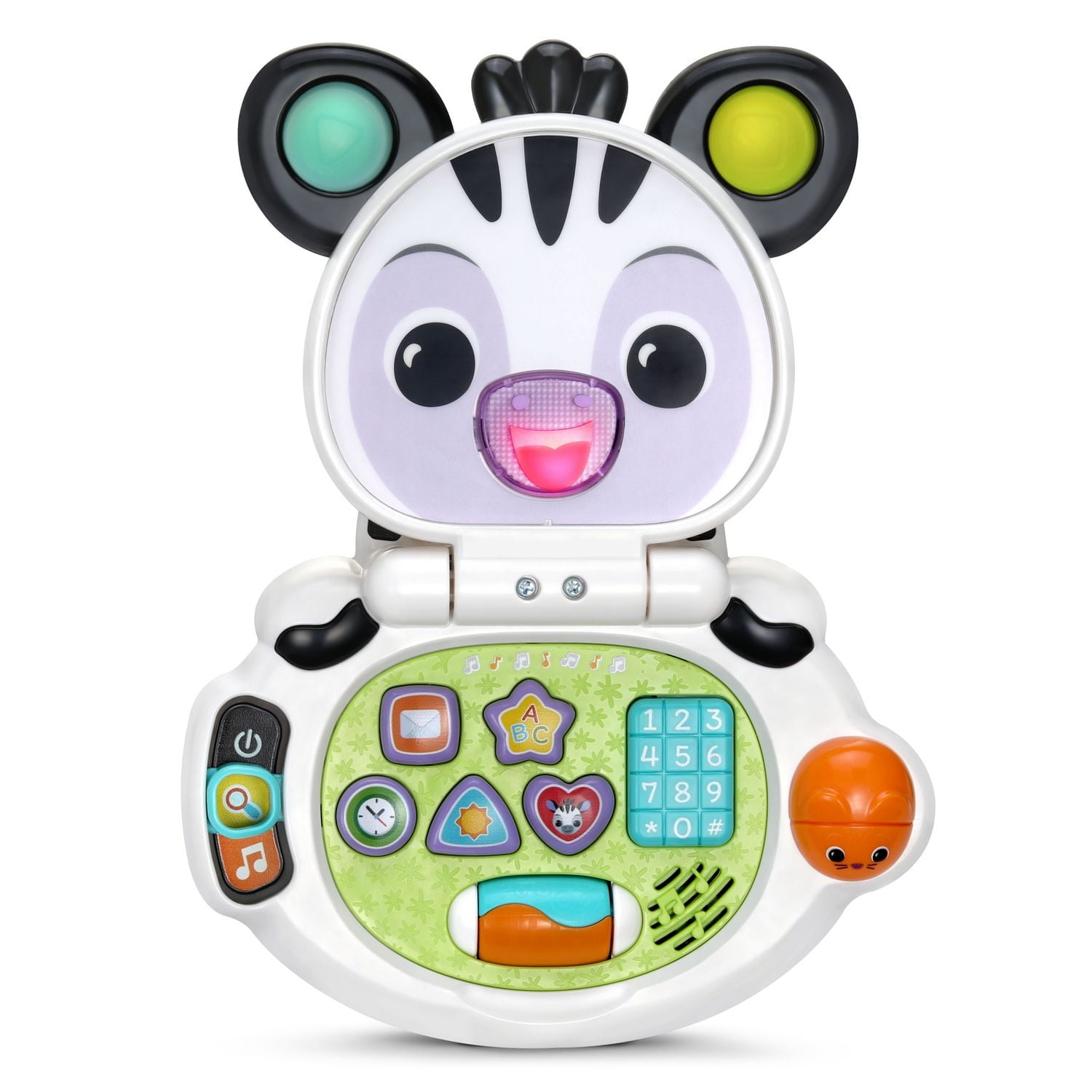 VTech Baby Lil’ Zebra Laptop Interactive Activity Toy for Infants - French Version