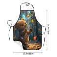 thumbnail image 2 of Goofa Bib Apron, Unisex Aprons Adjustable Waterdrop Resistant Cooking Kitchen Apron for Chef, Cute Butterfly Bear Pattern Apron Bulk, 2 of 5