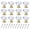 Gold, variant on 12 Pack Drawer Knobs Diamond Shaped Crystal Glass 30mm Cabinet Knobs Pull Handles (Silver)