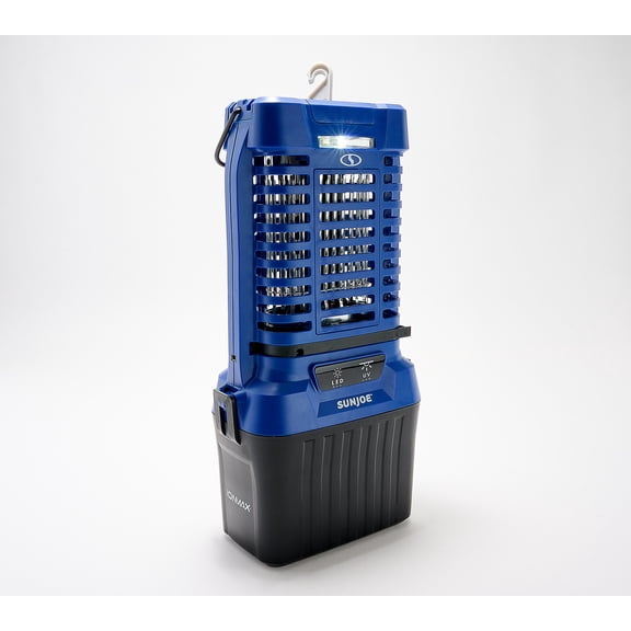 Open Box Sun Joe Portable 24V Battery Operated Bug Zapper | Blue
