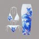 thumbnail image 1 of Trajes de baño para mujer, conjunto de traje de baño estampado de dos piezas a la moda para mujer, trajes de baño para mujer, trajes de baño para mujer, trajes de baño de moda de playa para mujer, 1 of 5