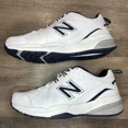 thumbnail image 3 of New Balance Men's 608 V5 Casual Comfort Cross Trainer, White/Navy, 9 US Medium, 3 of 6