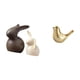 thumbnail image 5 of Juego De Figuras De Conejo Y Pájaro Dorado De Porcelana, Estatua Moderna De Animal, Adorno Decorativo Para El Hogar, Mueble De TV, Jardín, Oficina Y Sala De Estar., 5 of 8