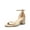 GOLD-GLITTER, variant on Women's Chunk Low Heels Open Round Toe Ankle Strap Block Heels Party Dress Wedding Sandals