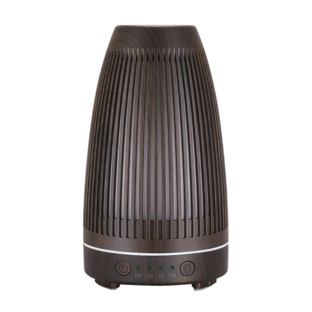 Humidificador de aire con luz nocturna y difusor de aroma, vapor frío para el hogar, habitación de bebé y dormitorio. Negro