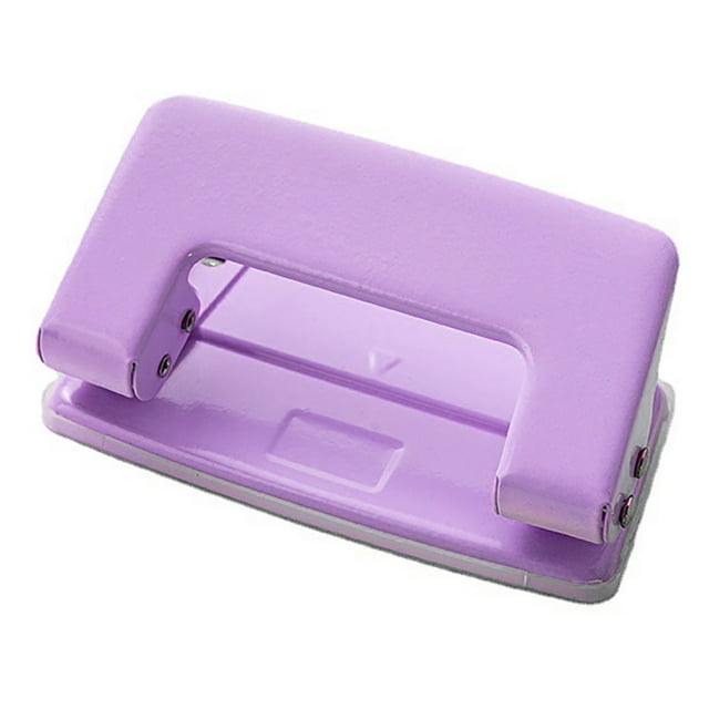 Double Hole Punch, 6mm Professional Ergonomic Design Desktop Paper Punching Tool for Cardstock Binder or Paper