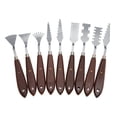 thumbnail image 1 of 9PCS Professional Spatula Paint Mixture Scraper Set Artist Oil Painting Palette Knife,Paint Spatula, Palette Knife, 1 of 13