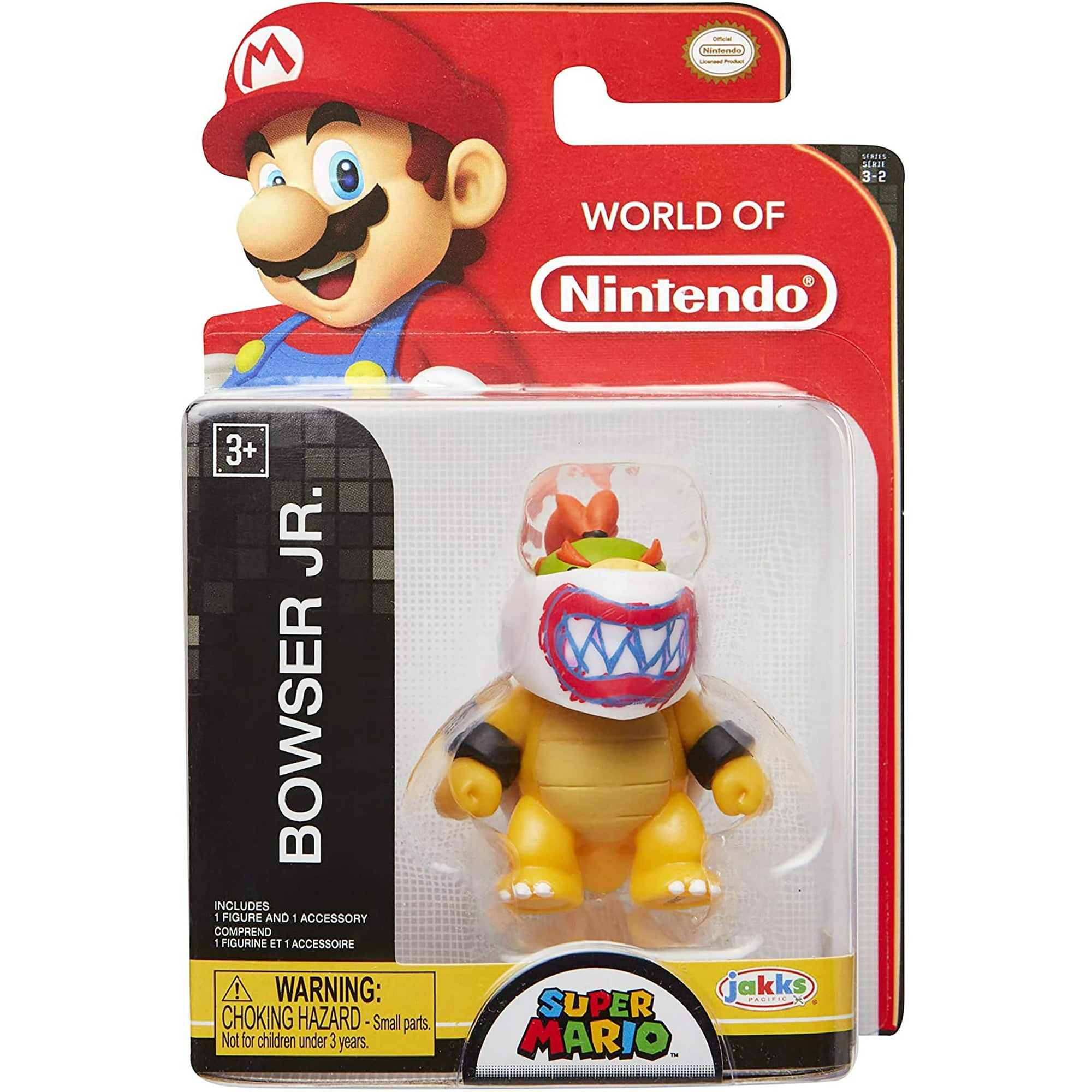 Super Mario 2 Inch Mini Figure World Of Nintendo Bowser Jr. Walmart