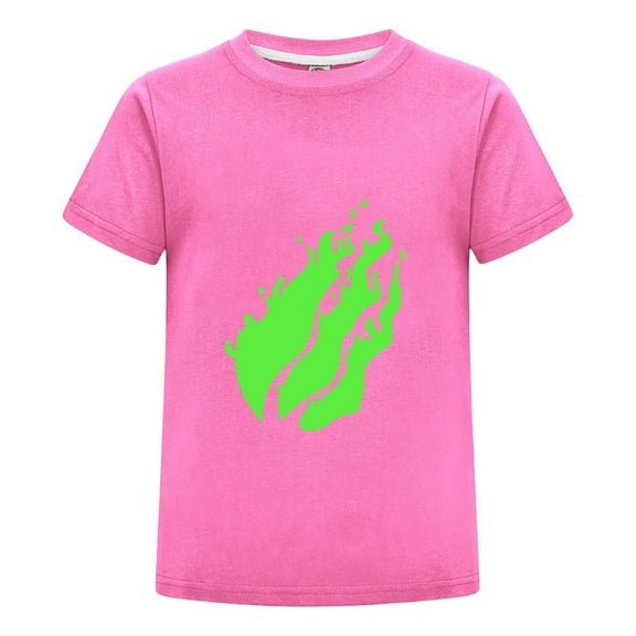 Cool Neon Green Flame Toxic Fire T-Shirt for Kids Graphic Tee – Short Sleeve Gamer Shirt for Youth