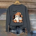 thumbnail image 2 of Meichang Womens Halloween Sweatshirts Ghost Graphic Sweatshirt Oversized Crewneck Long Sleeve Fall Pullover Vintage Sweatshirts, 2 of 6