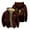 Brown, variant on Rauw Alejandro Cosa Nuestra Album Zipper Hoodies Women Men Jacket Parkas Long Sleeve Fashion Streetwear Coat