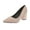 Khaki, variant on Fesfesfes Plus Size Heels Womens Pointed Toe Chunky Heels High Heels Shoes Lightweight Flock Shoes Solid Color Casual Shoes 8.5(41)