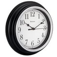 Westclox 9 inch Black Round Simplicity Analog QA Wall Clock