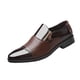 thumbnail image 5 of Zapatos elegantes, cómodos, informales, de trabajo, Oxfords, mocasines para hombre, zapatos formales de negocios Marrón con Agujeros 45, 5 of 9