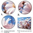 thumbnail image 3 of Designart "Pink Daisies II" Floral Metal Art Print Set, 3 of 5