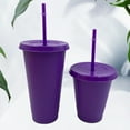 thumbnail image 4 of ENJOYW Christmas Straw Cup Festive Reusable PP Solid Drinking Tumbler with Lid for Home Christmas Straw Cup, 4 of 7