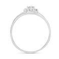 thumbnail image 5 of 14k White Gold Oval White Topaz And Diamond Ring, 5 of 6