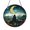 Acrylic 3.5 Inch, variant on Moonlit Night Sky Stained Glass Window Decor – Nature Inspired Artwork