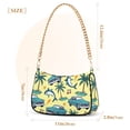 thumbnail image 3 of FORMRS Womens Shoulder Bag with Chain Strap Clutch Purse Cute Tote Handbag, Yellow Summer Pattern, 3 of 7