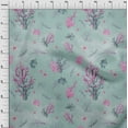 thumbnail image 4 of oneOone Cotton Poplin Dusty Teal Green Fabric Sea Corals Sewing Craft Projects Fabric Prints By Yard 56 Inch Wide, 4 of 4