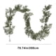 thumbnail image 3 of Adornos navideños, ratán verde artificial de 2 metros, enredaderas de plástico encriptadas, diseño de agujas de pino festivas de ratán y agujas de pino., 3 of 6