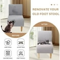 thumbnail image 6 of LKJYER Stretch Armless Accent Chair Cover, Soft Armless Chair Slipcover Spandex Washable Armless Slipper Chair Slipcover with Elastic Bottom for Living Room, 6 of 7