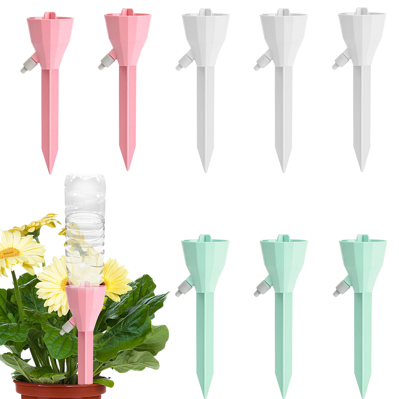 Cokacot 9 Pack Upgraded Plant Watering Spikes Adjustable Water Spikes