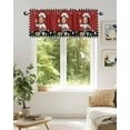 thumbnail image 6 of Kitchen Chef Valances for Windows Knife And Fork Food Red Black White Plaid Valance Rod Pocket Light Filtering Short Window Treatments Curtains for Kitchen Bathroom Living Room Bedroom, 42 x 18 Inch, 6 of 7