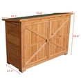 thumbnail image 6 of Zimtown 38in Outdoor Wooden Sheds Storage Cabinet w/ Doors,Garden Fir Tool Shed, 6 of 10