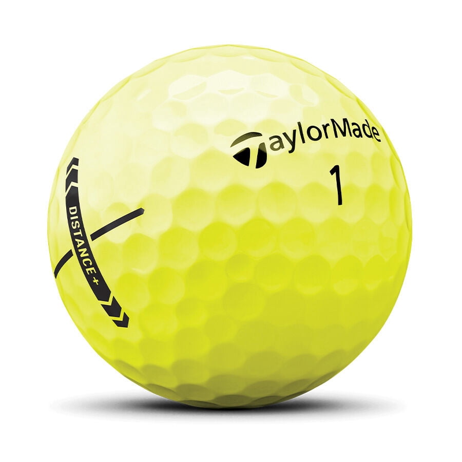 TaylorMade 2025 Distance Plus Golf Balls 12pk, Yellow