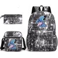thumbnail image 1 of Lilo Stitch Mochila Conjunto de tres piezas Mochila escolar ABlack, 1 of 1