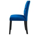 thumbnail image 6 of Side Dining Chair, Set of 2, Blue Navy, Velvet, Modern Contemporary, Kitchen Room Cafe Bistro Restaurant Hospitality, 6 of 9