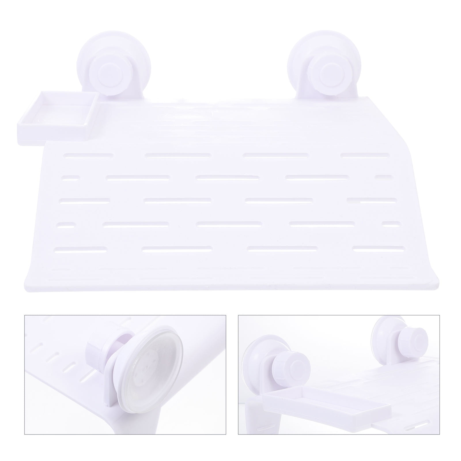 COMPUKAS Suction Cup Turtle Basking Platform Floating Island Acrylic White