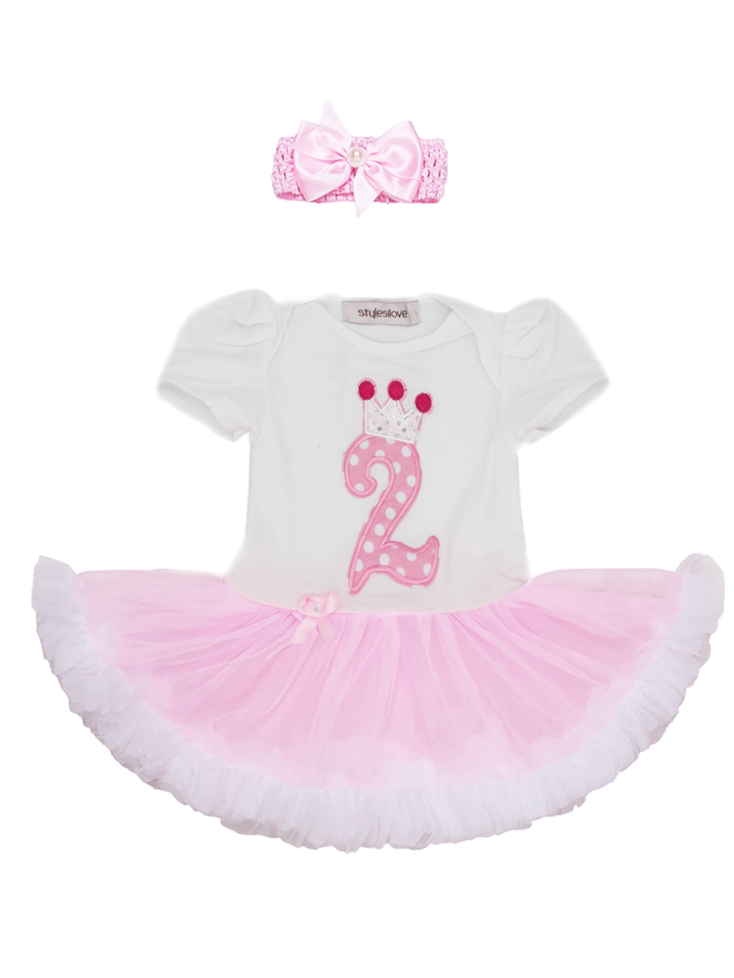 Infant Baby Girls 1st Birthday Tutu Dress Newborn Onederful White Romper Tulle Skirt Set Summer 2Pcs Outfit Set