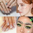 thumbnail image 4 of 6 Sheets Face Jewels For Women Face Gems Stick On Eye Forehead Crystals Sticker, 4 of 5