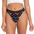 thumbnail image 1 of Fotbe Rainbow Butterfly Tanga Sin Costuras para Mujer con Estampado – Panties Invisibles, Transpirables y Cómodos para Uso Diario-3X-Large, 1 of 6