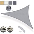 thumbnail image 2 of 4x4x4m Triangle Shade Sail Uv Resistant Shade Sail For Outdoor Garden Patio - Gray, 2 of 4