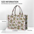 thumbnail image 3 of Large Capacity Tote Bag,White Christmas Candy Cane Pattern Handbag Fashion Luxury Tote Bag,15.7"x13"x 5.1" Inches,Laptop Compatible, 3 of 6
