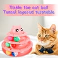 thumbnail image 1 of TopLLC Pet Toy Three-layer Turntable Track Funny Self-teaching Turntable Bell Pet Toy, 1 of 2