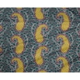 thumbnail image 4 of oneOone Polyester Lycra Fabric Floral & Paisley Block Printed Fabric 1 Yard 56 Inch Wide, 4 of 4