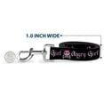 thumbnail image 5 of Buckle-Down Pet Leash, Dog Leash, Angry Girl Black Pink, 6 Feet Long 1.0 Inch Wide, 5 of 6