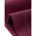 thumbnail image 6 of DARING DIVA Women's Plus Casual Crew Neck Cold Shoulder Summer Blouse 2X Burgundy, 6 of 6