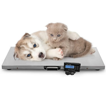Miumaeov Postal Scale Pet Scales for Large Breed Shipping Scale for Packages Digital Livestock Scale Stainless Steel Platform Electronic Heavy Duty Large Sheep Scale 500 KG/1100LBS