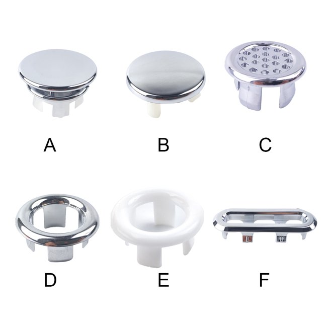 Langgg 4bags Decorative Cover With Filter Hole - Functionality And Style Of Wash Basins Ceramic Wash Basin Overflow Hole Cover Double layer 1Set