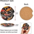 thumbnail image 3 of Coolnut 3D Koi Fish Car Coasters for Drinks Absorbent, Ceramic Cup Holder with Cork Back and Finger Notch for Easy Move- 2 Pack Home Decor, 3 of 6